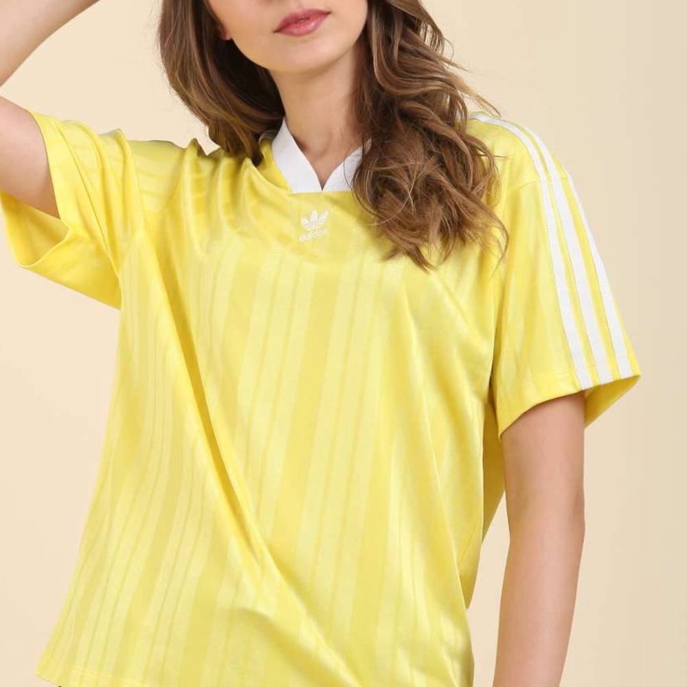 Adidas Originals Yellow High V-Neck Shirt